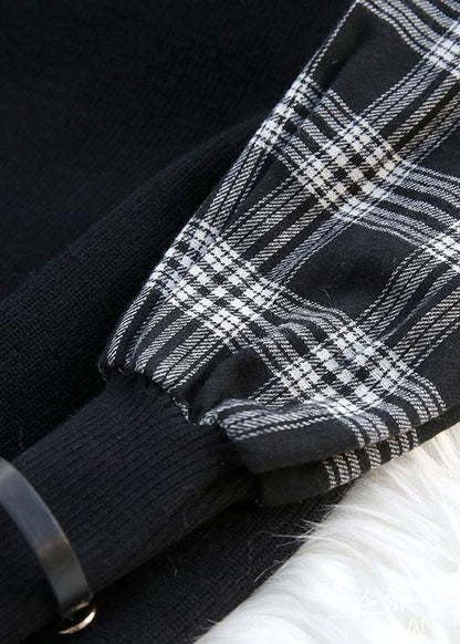 着心地の良いベージュ 配色切り替え ノースリーブ トレンド 大きいサイズ 春ニット